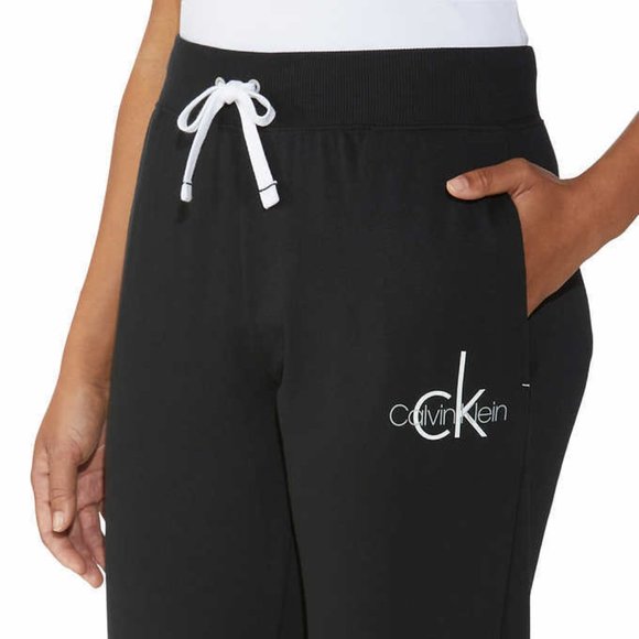 CALVIN KLEIN Womens 2-Pack Track Pant Ladies Jogger Colors: Black & Gray Size: L - Picture 2 of 5